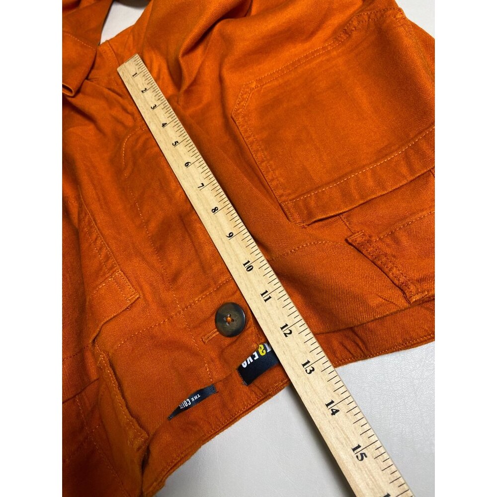 Anthropologie Orange Wide Leg Pants - Picture 8 of 16